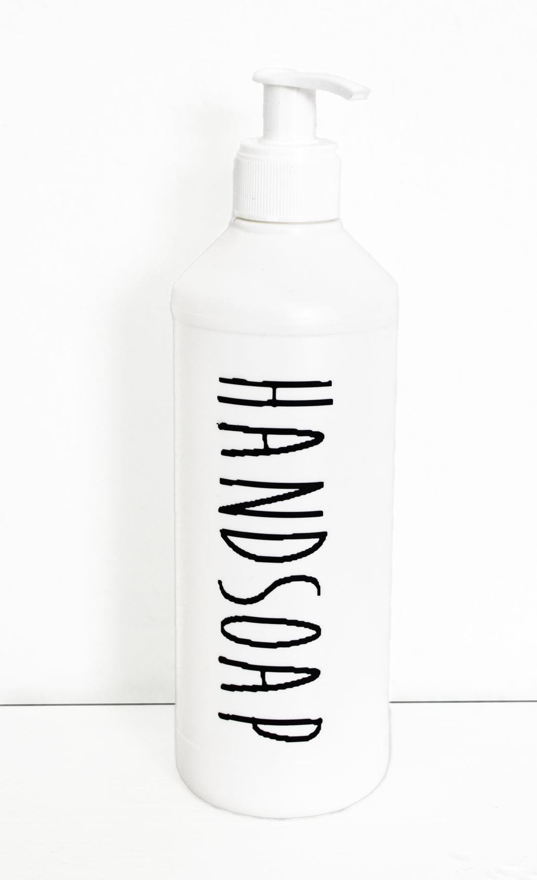 Flasche für Handseife in Weiß mit Handpumpe in Weiß, für 500 ml Inhalt