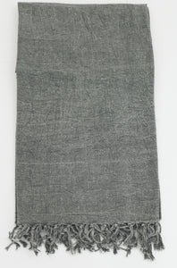 Leichte Decke in Grau oder Taupe, Stone washed Optik, 130 x 170 cm, 100% Baumwolle