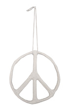 Laden Sie das Bild in den Galerie-Viewer, Handgefertigtes Peacezeichen aus Gips, Durchmesser ca. 28 cm
