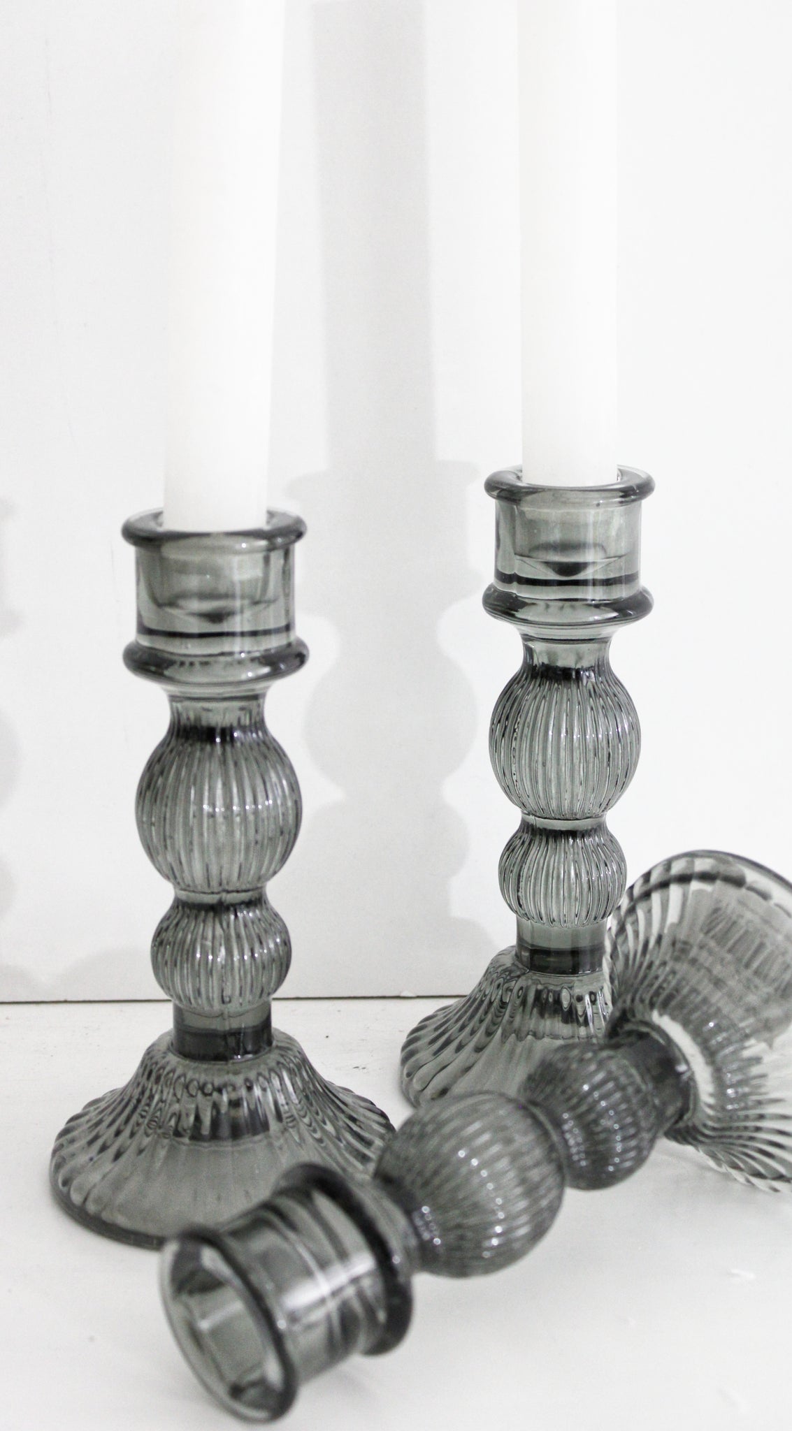 – Höhe Schoenzeiten grey, dark in Kerzenfas Glas aus Durchmesser cm, Kerzenständer 15