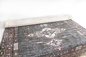Großer Teppich Dakar im Vintage Design, 140 x 240 cm