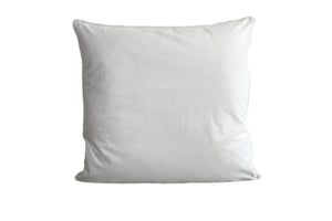 Großes, weißes Samt Kissen inklusive Füllung, 60 x 60 cm, 100 % Polyester