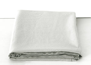 Große, lässige Decke, 250 x 150 cm, 100% Baumwolle, Farbe Hellgrau