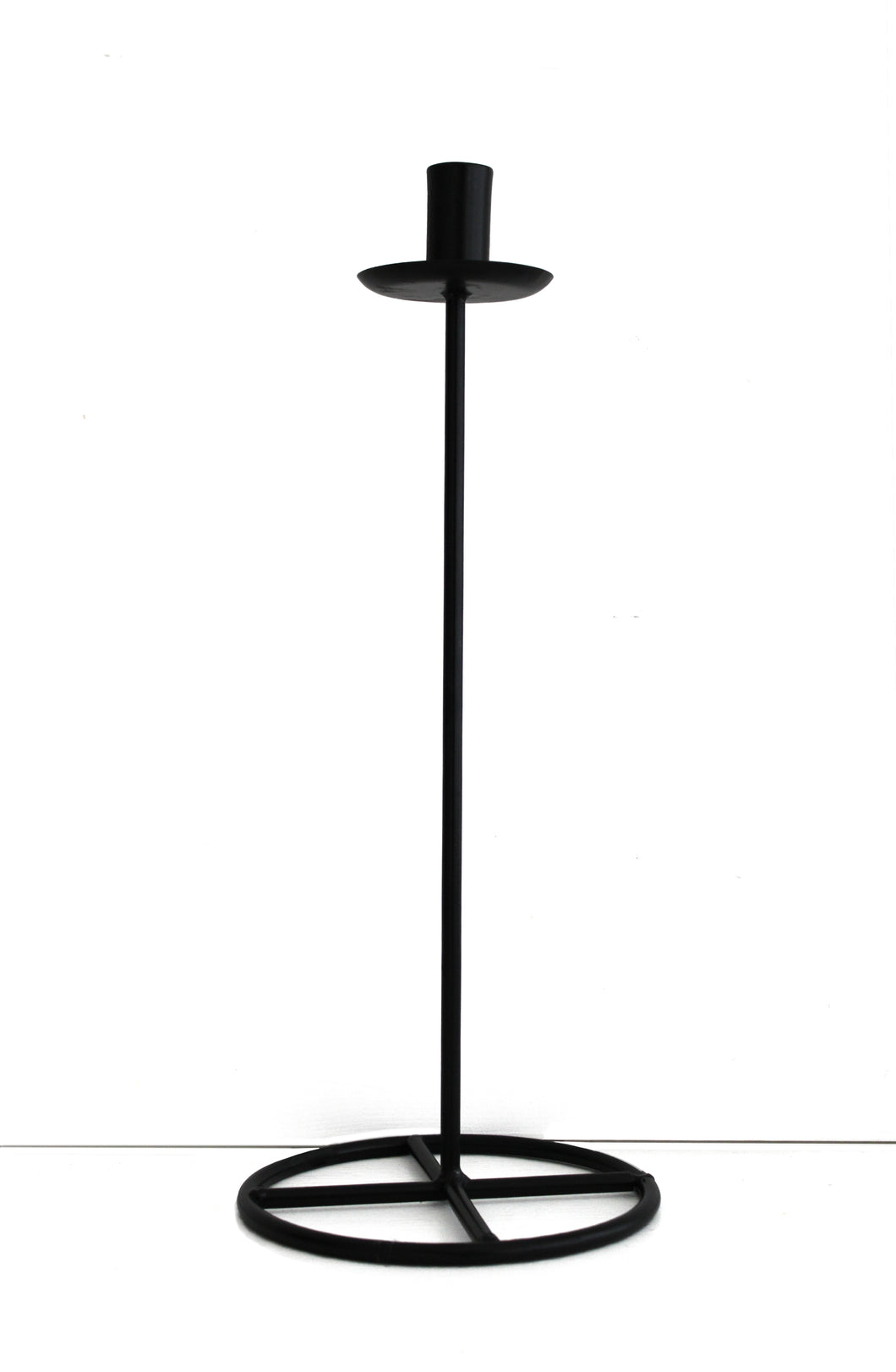 Kerzenständer Clervaux aus Metall, Farbe Schwarz, Höhe 42 cm, Durchmesser Kerzenfassung 2,5 cm