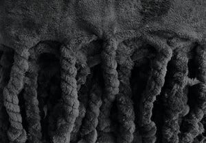 Kuschelige Decke in schwarz, 200 x 150 cm
