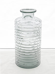 Stilvolle Glasvase, Höhe 31 cm, Durchmesser 14,5 cm