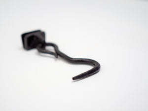 Eisenhaken in schwarz, Länge 10 cm