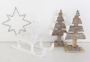 Handgefertigtes Deko Weihnachtsbäumchen, 21 x 38,5 cm
