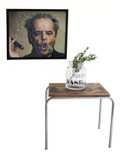 Laden Sie das Bild in den Galerie-Viewer, Moderne Glas Vase mit lustigem Spruch, Höhe 22 cm, Durchmesser 17 cm
